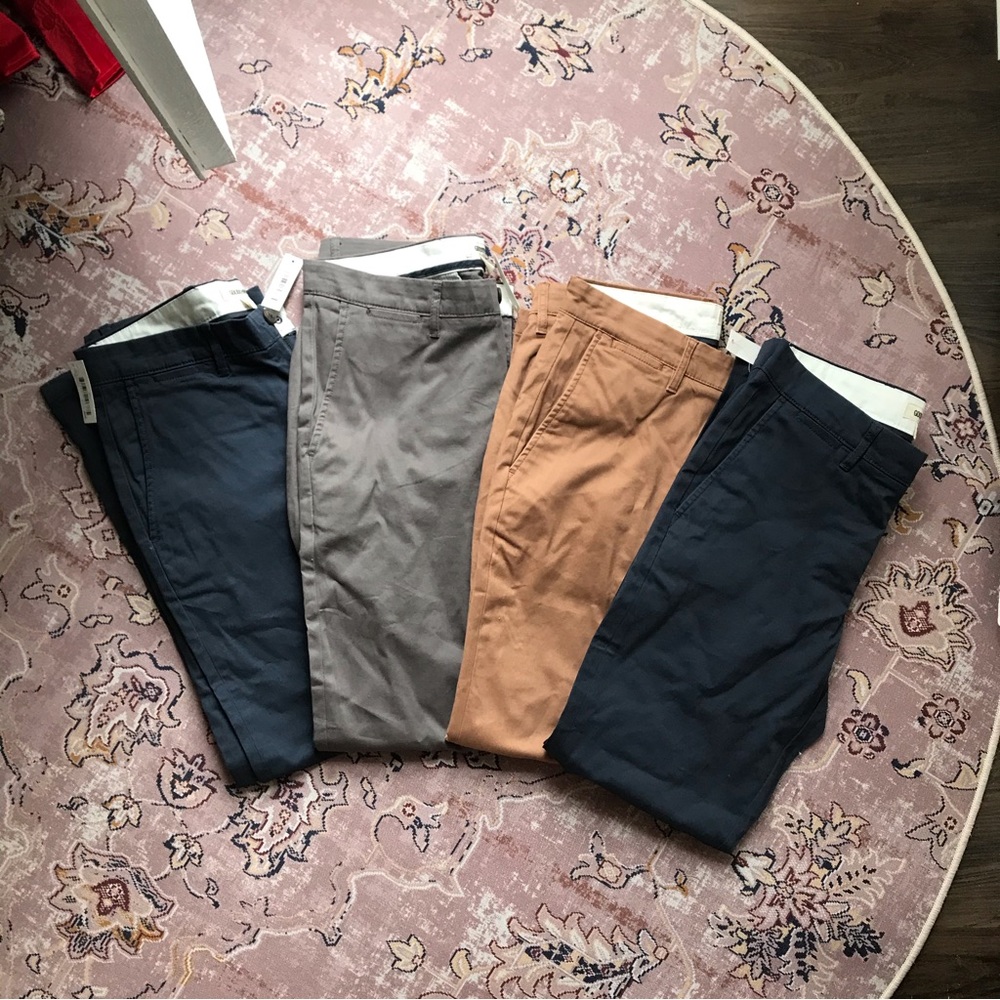 (4) nwt men’s chino pants